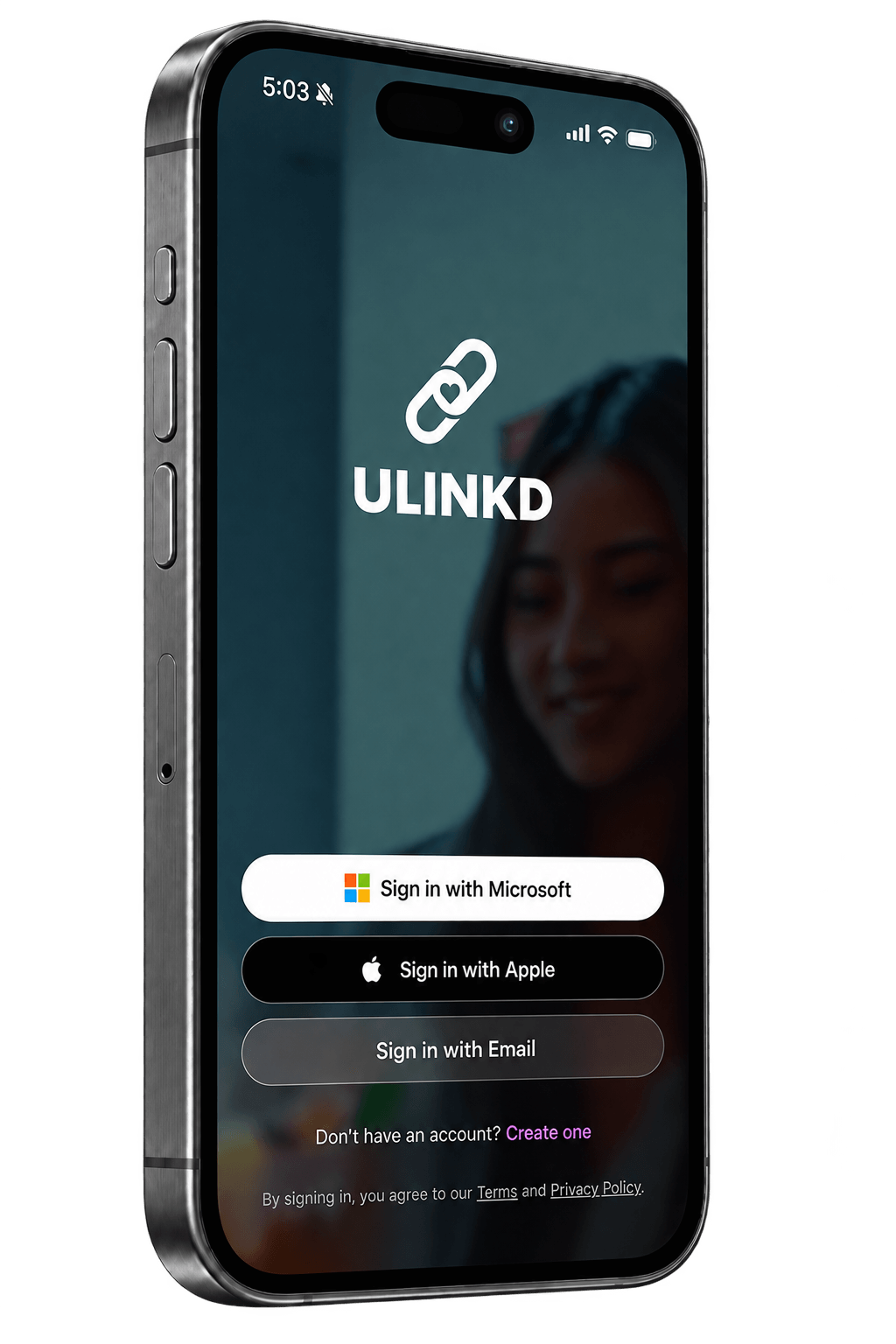 ULINKD sign-in screen