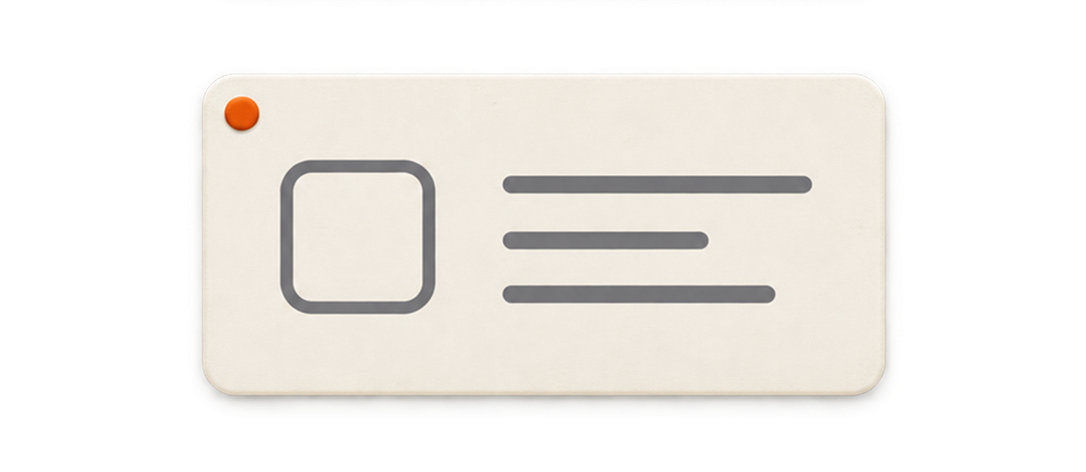Feature card — square
